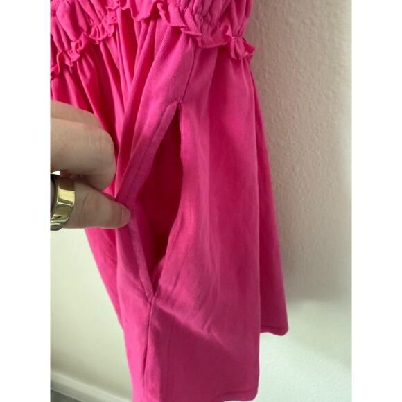 NWT Anthropologie Pink Ruffled Romper Size Small - Picture 8 of 9